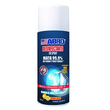 DESINFECTANTE ABRO DS-400-S LIMON SPRAY 400 ML