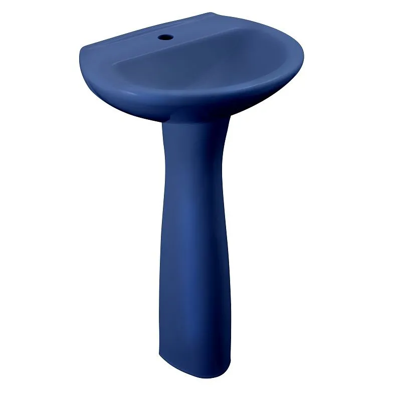 LAVATORIO INCESA ECOLINE II 209 AZUL CON PEDESTAL