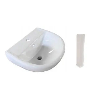 LAVATORIO C&B CRISTAL BLANCO CON PEDESTAL