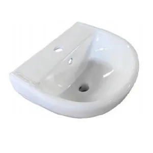 LAVATORIO C&B CRISTAL BLANCO SIN PEDESTAL