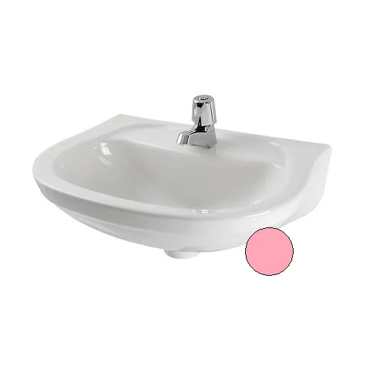 LAVATORIO CORONA ACUACER ROSA 125 SIN PEDESTAL
