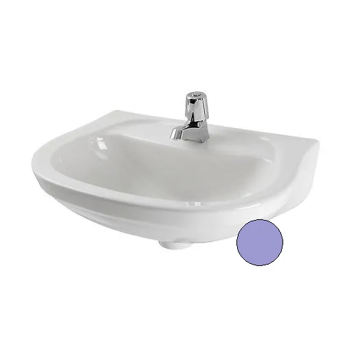 LAVATORIO CORONA ACUACER AZUL CIELO 111 SIN PEDESTAL