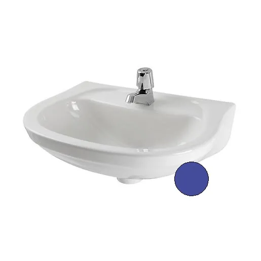 LAVATORIO CORONA ACUACER AZUL 116 SIN PEDESTAL