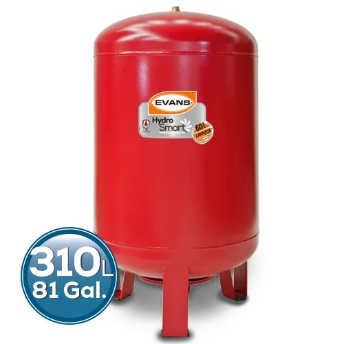 TANQUE EVANS EQTH-310VE 80 GALONES PRECARGADO VERTICAL