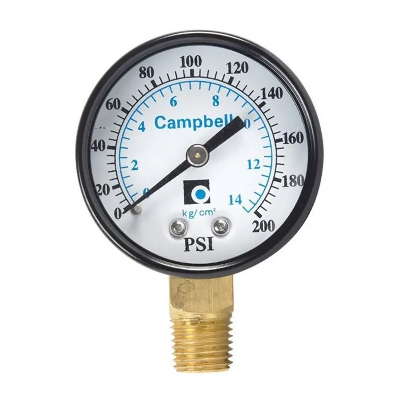 MANOMETRO CAMPBELL PG2T-NL 0-200 PSI 1/4