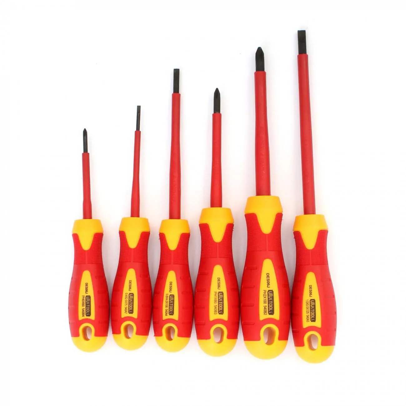 DESATORNILLADOR UYUSTOOLS DES06J PARA ELECTRICISTA SET 6 PIEZAS