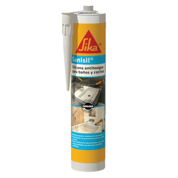 SILICON SIKA SIKASIL-C TRANSP ANTIHONGOS TUBO 280 ML