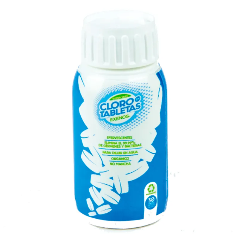 CLORO EXENOS 7441095700155 FRASCO 30 TABLETAS