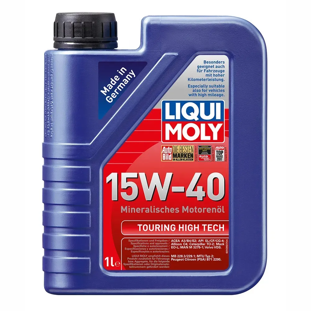 ACEITE LIQUI MOLY 15W40 MINERAL ALTO RENDIMIENTO LITRO