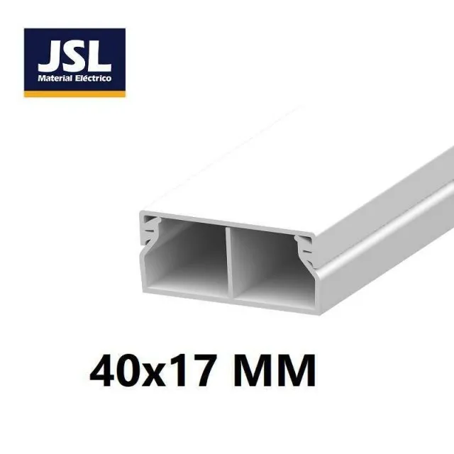 CANALETA JSL 4017B 17 MM * 40 MM * 2.00 M CON DIVISION