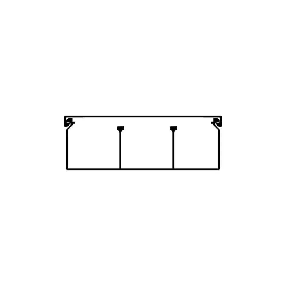 CANALETA JSL 7020B 20 MM * 70 MM * 2.00 M CON DIVISION