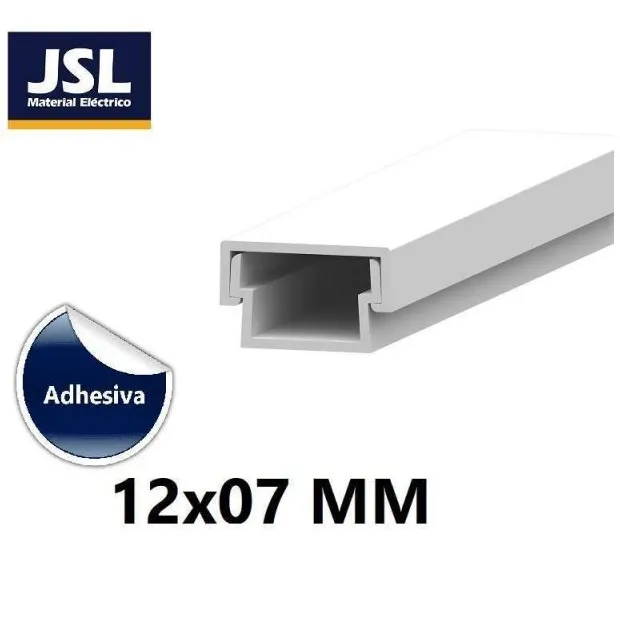 CANALETA JSL 1207BAD 12 MM * 7 MM * 2.00 M CON ADHESIVO