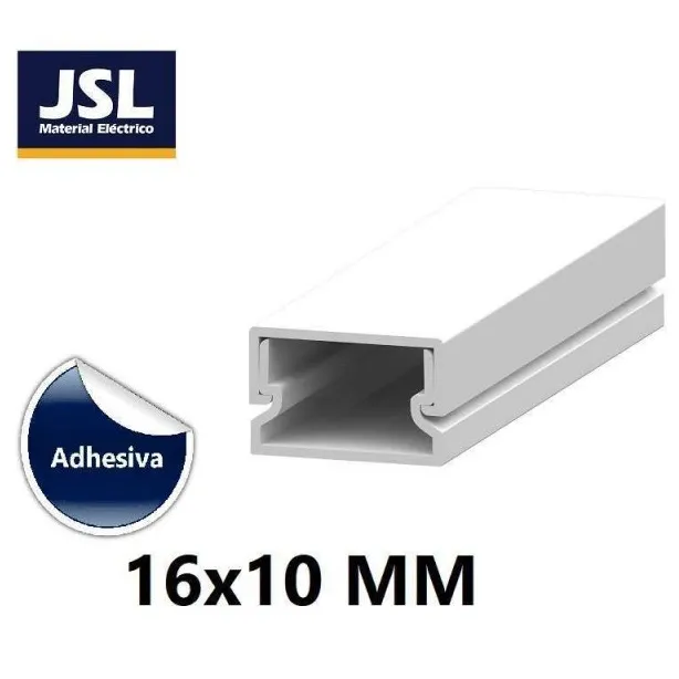 CANALETA JSL 1610BAD 16 MM * 10 MM * 2.00 M CON ADHESIVO