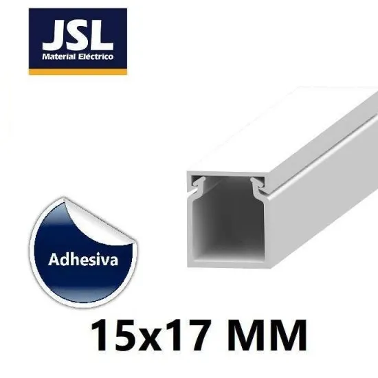 CANALETA JSL 1517BAD 15 MM * 17 MM * 2.00 M CON ADHESIVO