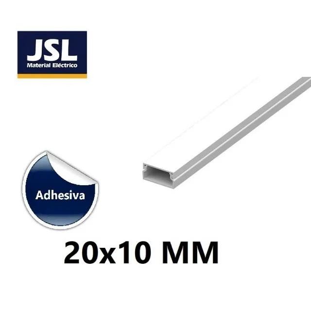 CANALETA JSL 2010BAD 20 MM * 10 MM * 2.00 M CON ADHESIVO