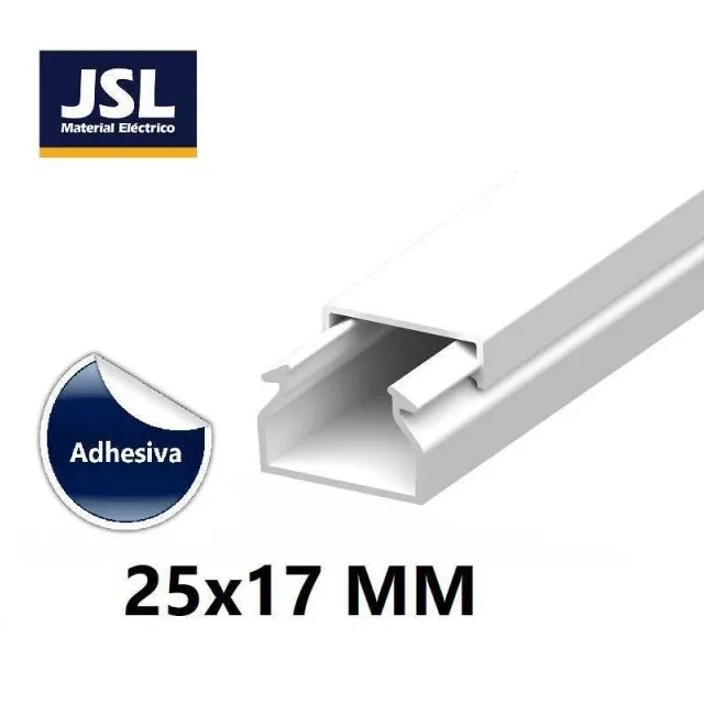 CANALETA JSL 2517BAD 25 MM * 17 MM * 2.00 M CON ADHESIVO