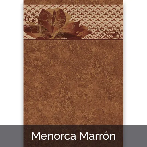 AZULEJO MENORCA MARRON #1  20 CM * 29.5 CM  CAJA 1 M2