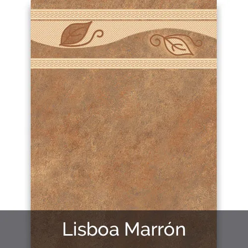 AZULEJO LISBOA MARRON #1  25 CM * 33 CM CAJA 1 M2
