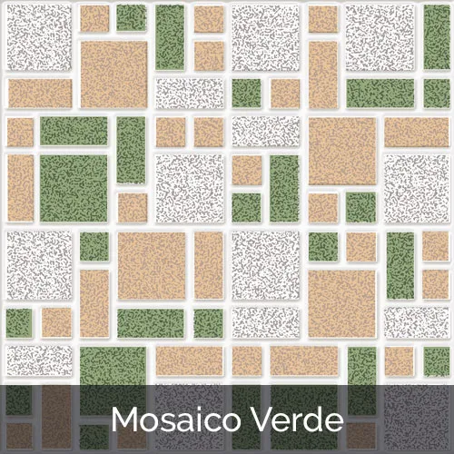 PISO CERAMICO MOSAICO VERDE 33 CM * 33 CM CAJA 1.33 M2