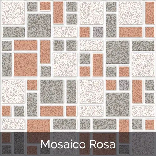 PISO CERAMICO MOSAICO ROSA 33 CM * 33 CM CAJA 1.33 M2
