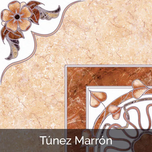 PISO CERAMICO TUNEZ MARRON 45 CM * 45 CM CAJA 1.22 M2