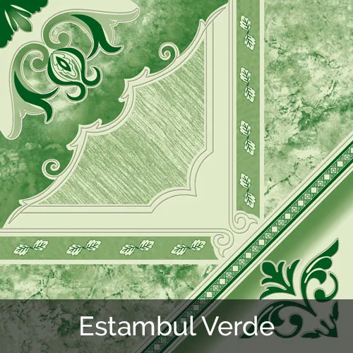 PISO CERAMICO ESTAMBUL VERDE 33 CM * 33 CM CAJA 1.33 M2