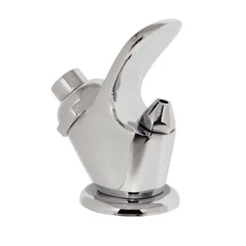 LLAVE RUGO 16-BP BEBEDERO CROMADA CON BOTON