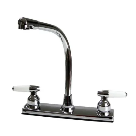 CACHERA EZ-FLO 90082 PARA FREGADERO MANIJA BLANCO / CROMADA