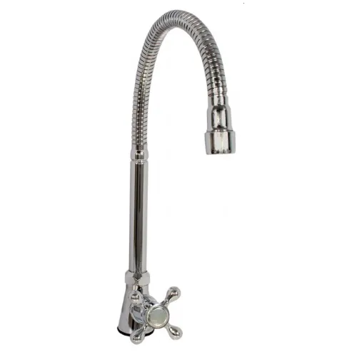 LLAVE EZ-FLO 90117C PARA FREGADERO / LAVATORIO CRUZ CUELLO FLEXIBLE