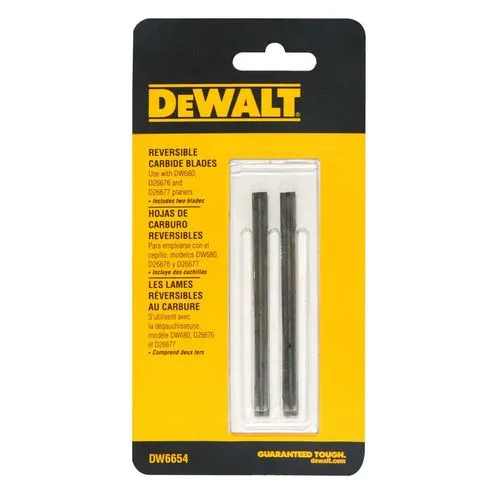 CUCHILLAS DEWALT DW6654 REPUESTO PARA CEPILLO SET 2 PIEZAS