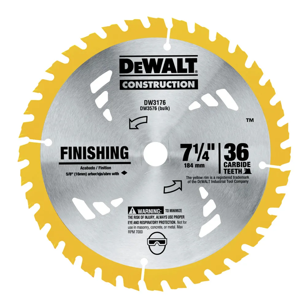 DISCO DEWALT DW3176 PARA MADERA 7 1/4