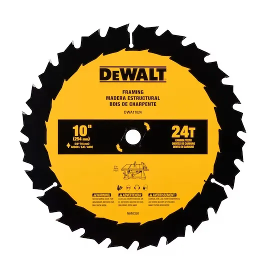 DISCO DEWALT DWA11024 PARA MADERA 10
