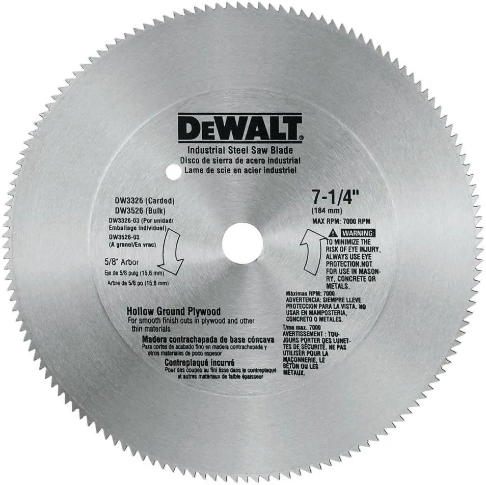 DISCO DEWALT DW3329 PARA ALUMINIO 7 1/4