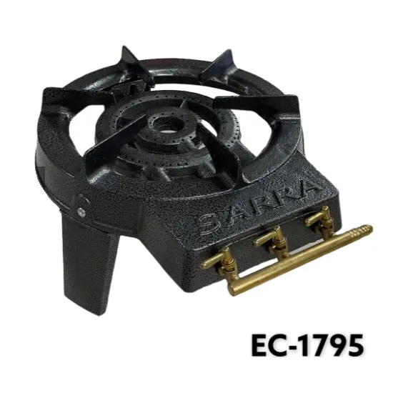 QUEMADOR EC-1795 HIERRO NEGRO A GAS 3 VALVULAS 12