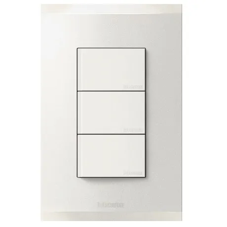 APAGADOR BTICINO NOBILE AF2300EM TRIPLE MARFIL 15 A