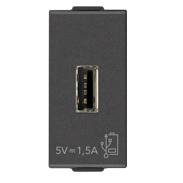 TOMA VIMAR 09292.CM NEVE-UP USB TIPO-A CARBON PASTILLA
