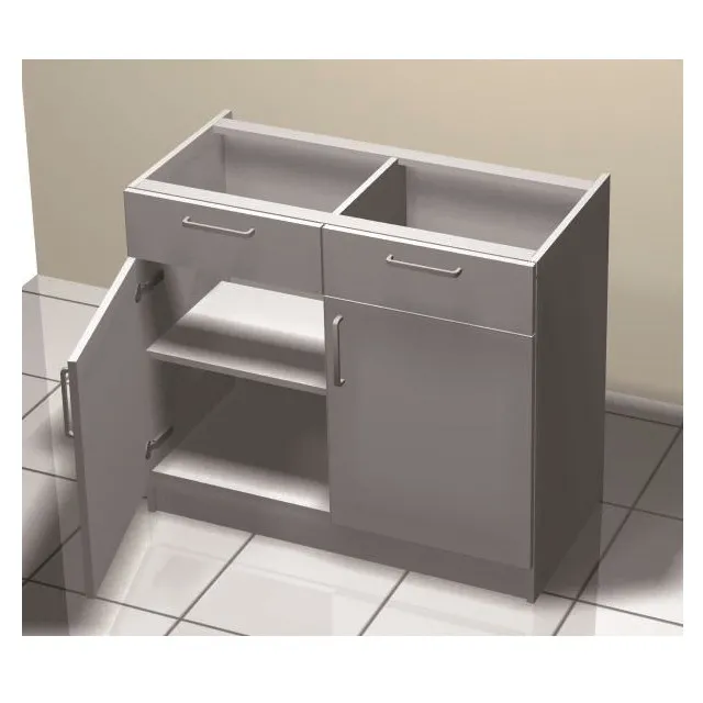 MUEBLE IKODIA MFIK100 BLANCO CON FREGADERO TANQUE IZQUIERDO 1.00 METRO