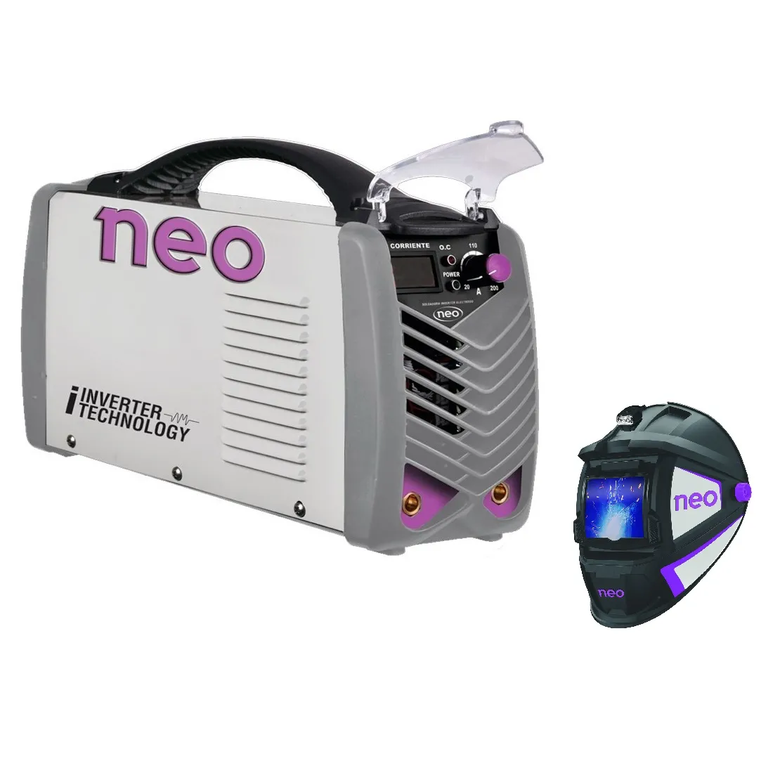INVERSOR NEO IE 10225/2/165  180 AMP 120/240V + MASCARA PARA SOLDAR ELECTRONICA MS902