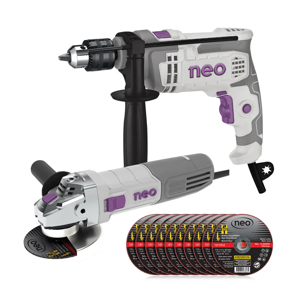 COMBO NEO TPAA 91325 / 120K ( TALADRO NEO TP 913/5 PERCUTOR 1/2