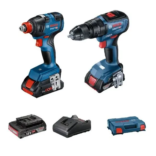 COMBO BOSCH TALADRO INALAMBRICO GSB 18V-50 + LLAVE DE IMPACTO GDX 18V-200