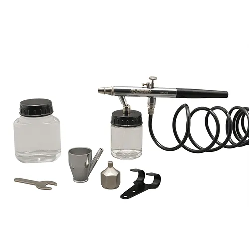 AEROGRAFO CAMPBELL AT704000 DOBLE ACCION SET 9 PIEZAS