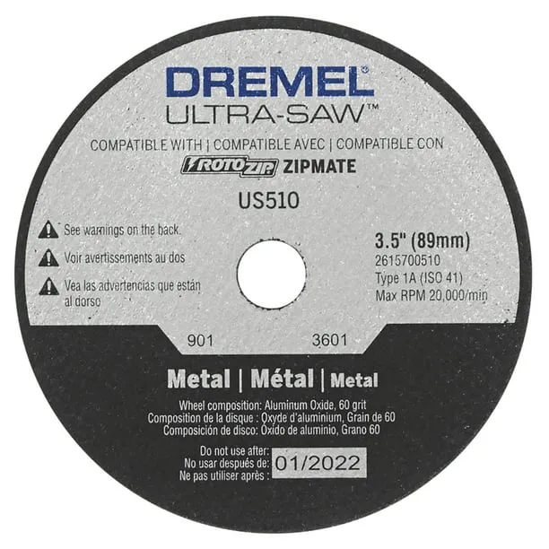 DISCO DREMEL US510-01 CORTE METAL PARA SIERRA SAW-MAX SM20 SET 4 PIEZAS