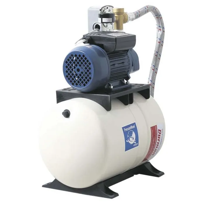 COMBO FORAS ( BOMBA TOOLCRAFT TC2666 1/2 HP + TANQUE GLOBAL PWN20H 20 LITROS PRECARGADO HORIZONTAL )