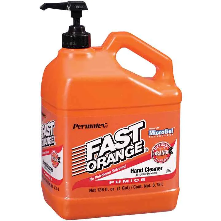 PERMATEX 25619 CREMA LIMPIA MANOS ORANGE CON DISPENSADOR GALON