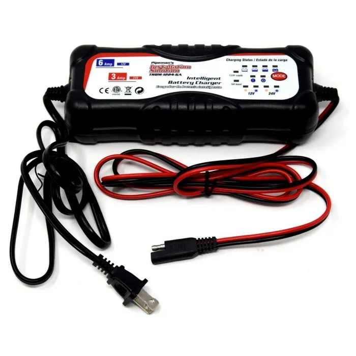 CARGADOR PIPEMAN´S TRBM-1224-6A INTELIGENTE 12V 24V