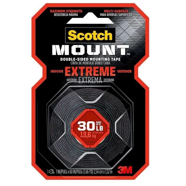 CINTA 3M SCOTCH MOUNT 414H EXTREME DOBLE CARA 25 MM * 1.5 MTS