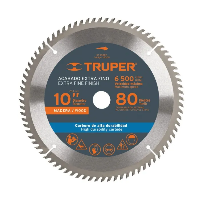 DISCO TRUPER ST-1080E SIERRA PARA MADERA 10