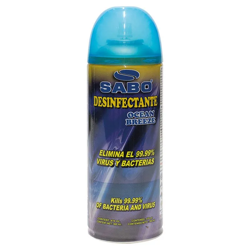 DESINFECTANTE SABO 53-0190 OCEAN BREEZE SPRAY 470 ML
