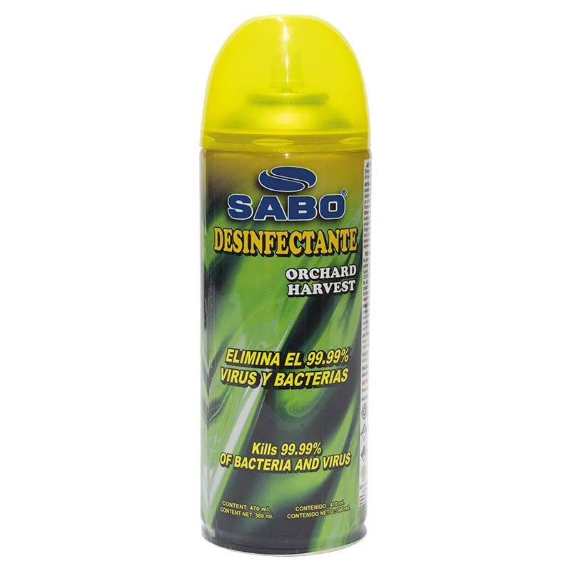 DESINFECTANTE SABO 53-0186 ORCHAD HARVEST SPRAY 470 ML