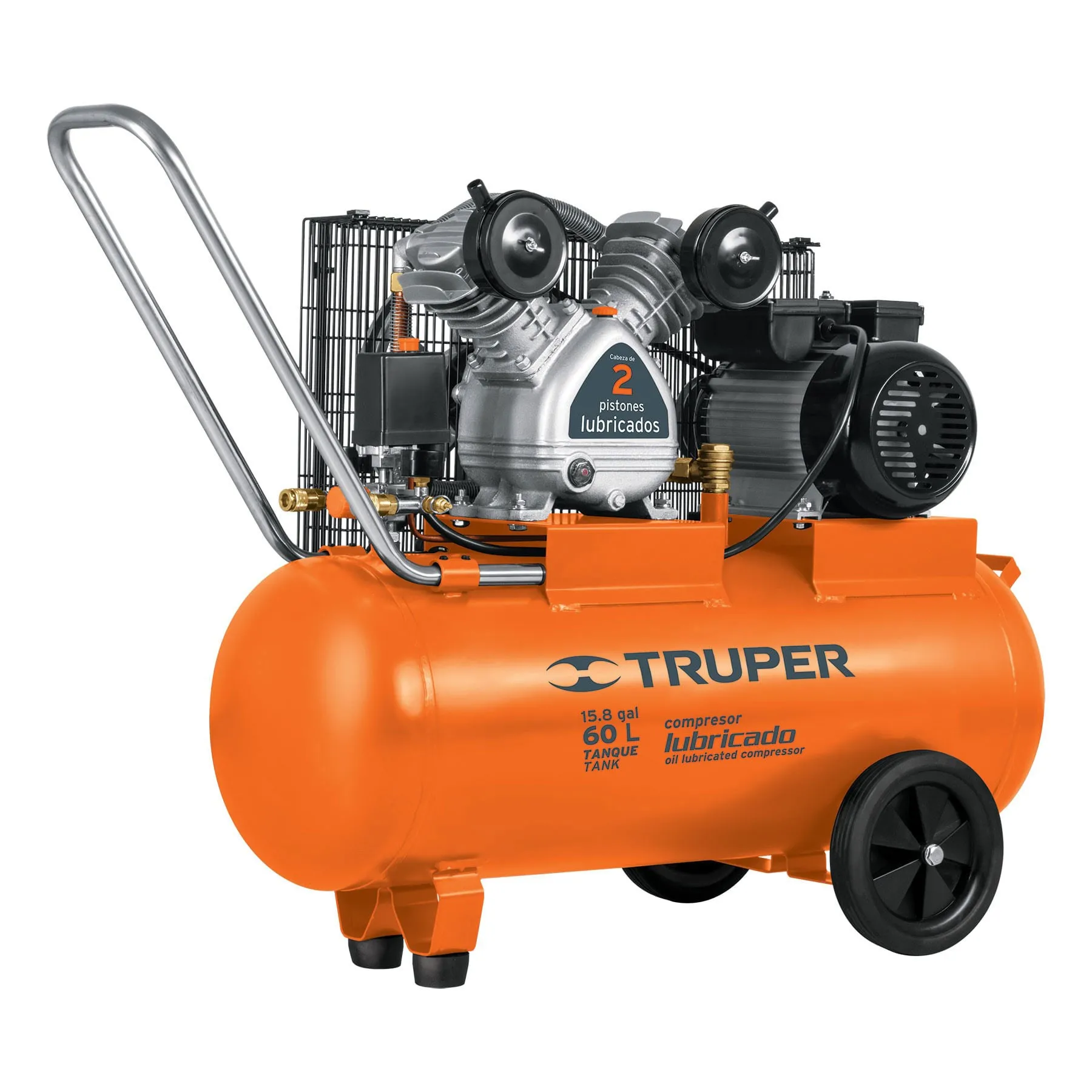 COMPRESOR TRUPER COMP-60LB 3 HP 60 LITROS 2 PISTONES 120 V